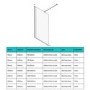 Chrome Double Shower Screen for Wet Room & Walk In Shower 2500mm