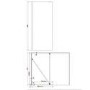 1400x900mm Black Frameless Walk In Shower Enclosure and Shower Tray with Drying Area- Corvus