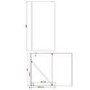 1400x900mm Black Frameless Walk In Shower Enclosure and Shower Tray with Drying Area- Corvus