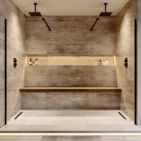Matt Black Double Shower Screen for Wet Room & Walk In Shower 2300mm 