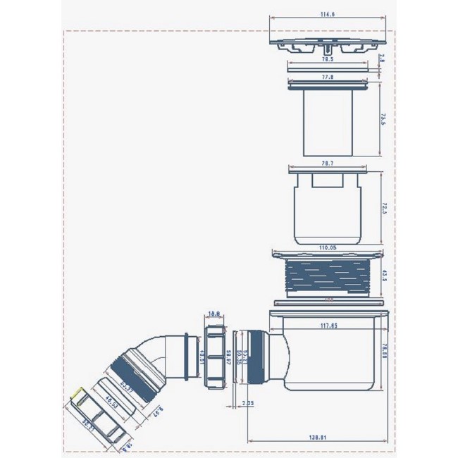 Grade A2 - 1700x800mm Black Frameless Walk In Shower Enclosure Hinged Return Panel and Shower Tray - Corvus