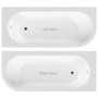 Grade A1 - Jersey J Shaped Left Hand Bath with Bath Panel - 1700mm x 750mm 
