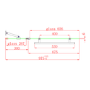 Chrome 1450mm x 975mm Hinged Shower Bath Screen with Fixed Panel and Towel Rail - Libra