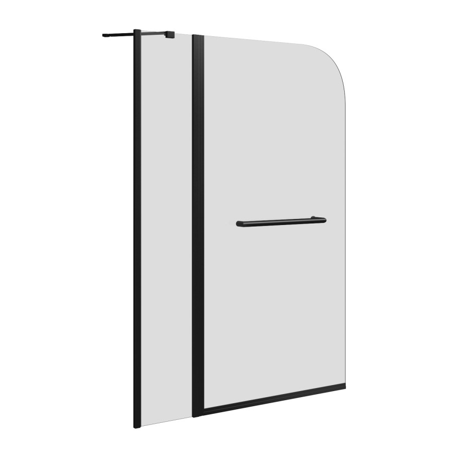 Bali Matt White Toilet and Basin Vanity Combination with J Shape Left Hand Bath & Screen Suite