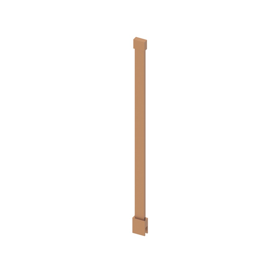1400x800mm Brushed Bronze Wet Room Shower Screen Enclosure - Corvus