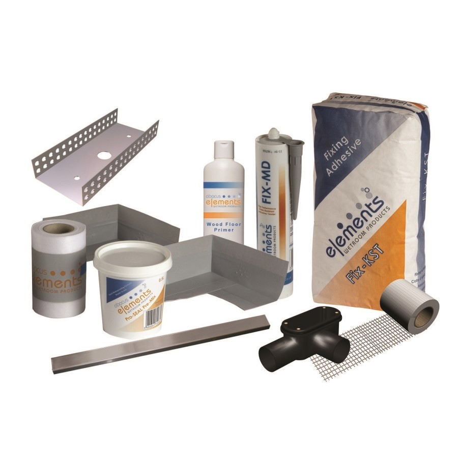 1200x900mm Wet Room Tileable Shower Tray with Wet Room Install & Linear Waste Drainage Kit