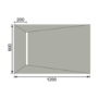 1200x900mm Wet Room Tileable Shower Tray with Wet Room Install & Linear Waste Drainage Kit