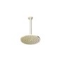 250mm Nickel Round Rainfall Shower Head with Ceiling Arm