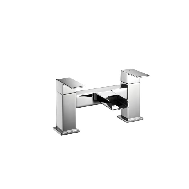 Chrome Waterfall Bath and Basin Tap Set - Quadra