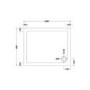 1000 x 800 Rectangular Sliding Shower Enclosure with Tray - Vega