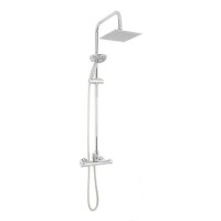 Square Riser Slide Shower Rail Kit - Rina Square Riser Slide Shower Rail Kit - Rina