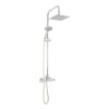 Thermostatic Mixer Bar Shower with Square Overhead &amp; Handset - Flow