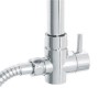 Thermostatic Mixer Bar Shower with Square Overhead &amp; Handset - Flow