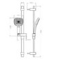 Square 3 Function Easy Slide Rail Kit
