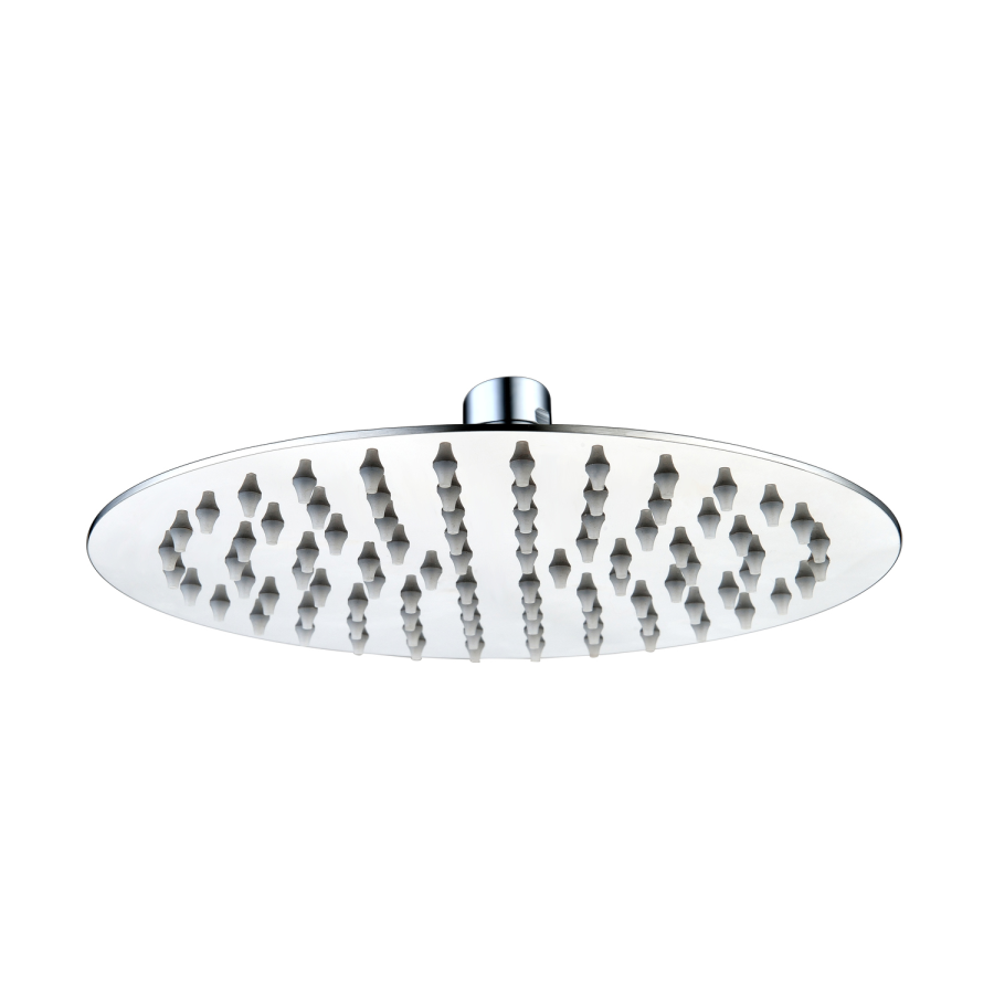 Chrome Single Outlet Wall Mounted Thermostatic Mixer Shower Set With 300mm Shower Head - Flow