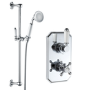 Chrome Single Outlet  Thermostatic Mixer Shower Set with Hand Shower - Cambridge