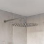 Chrome Dual Outlet Wall Mounted Thermostatic Mixer Shower Set with Hand Shower - Flow