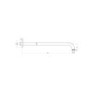 Chrome 2 Outlet  Wall Mounted Thermostatic Mixer Shower Set With Hand Shower - Arissa