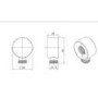 Chrome Concealed Traditional Shower Mixer with Dual Control & Round Wall Mounted Head and Handset - Cambridge