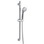 Chrome Round Easy Adjustable Height Slide Rail Kit with Hand Shower