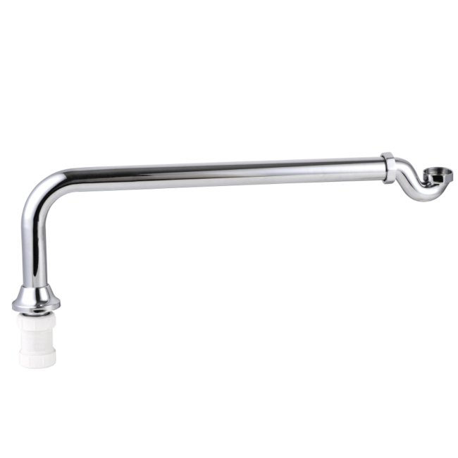 Chrome Traditional Exposed Shallow Seal Bath Trap & Pipe - Park Royal