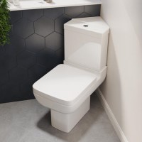 Close Coupled Corner Toilet with Soft Close Seat & Cover - Seren 