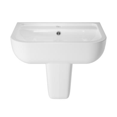 Modern Semi Pedestal Basin 550mm- Seren 