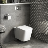 Wall Hung Toilet with Soft Close Seat - Evan Wall Hung Toilet with Soft Close Seat - Evan