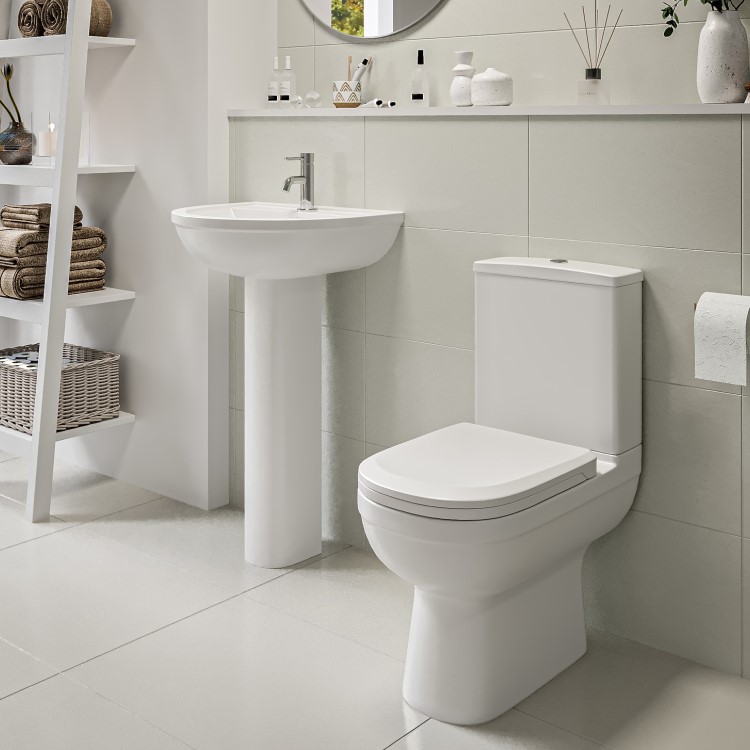 Close Coupled Toilet and Basin Suite - Addison