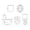 Close Coupled Comfort Height Toilet with Soft Close Seat - Addison