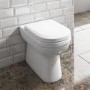 Grade A1 - Back to Wall Toilet with Soft Close Seat - Addison