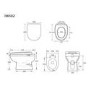 Back to Wall Toilet with Seat & Dual Flush Concealed Cistern - Addison