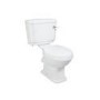 Grade A1 - Traditional Close Coupled Toilet with Soft Close Seat - Park Royal