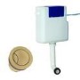 500m Blue Back to Wall Unit with Smart Bidet Toilet Round and Cistern - Sion