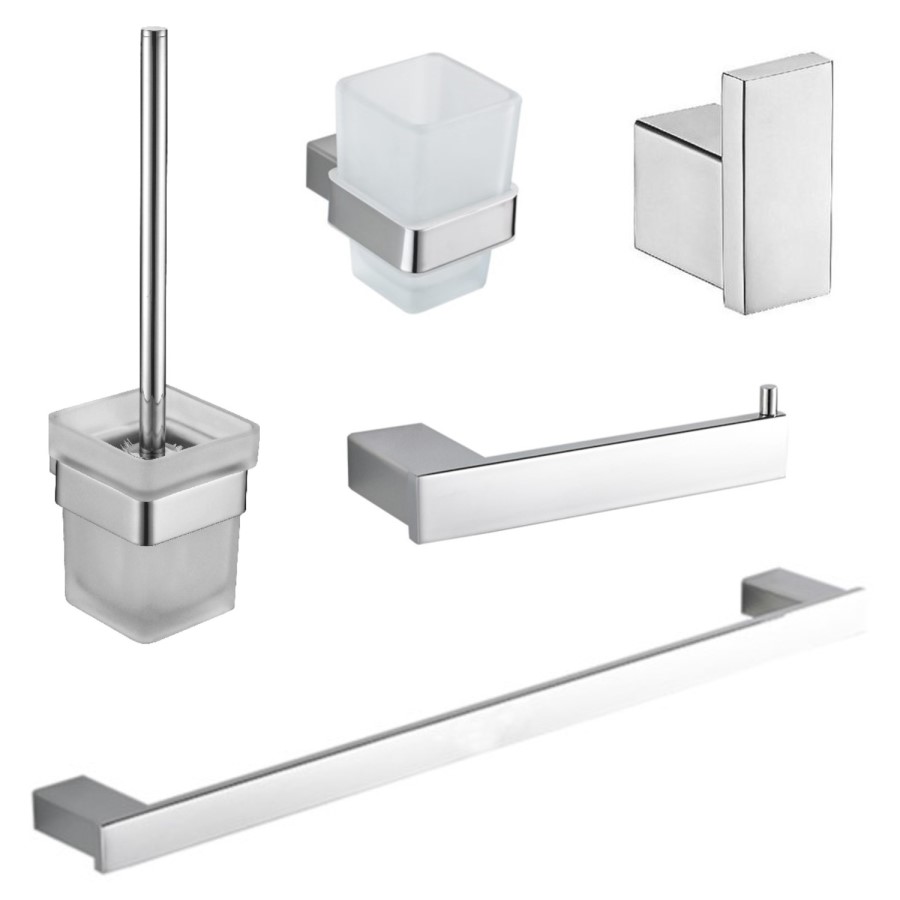 Bexton 5 Piece Bathroom Accessory Set 