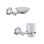 Chrome 2 Piece Bathroom Accessory Set- Oxbridge