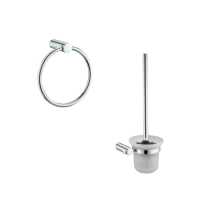 Chrome 2 Piece Bathroom Accessory Set - Warren