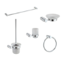 Chrome 5 Piece Bathroom Accessory Set - Warren