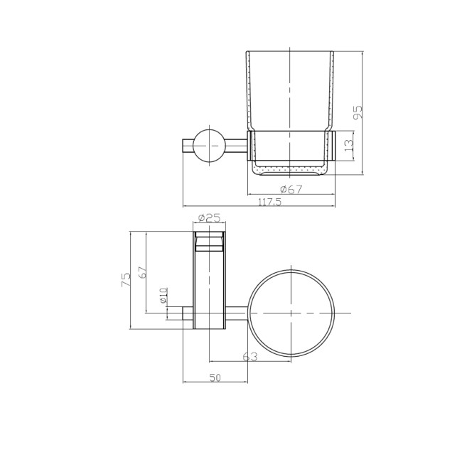 Chrome 5 Piece Bathroom Accessory Set - Warren