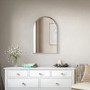 Arched Chrome Wall Mirror - 50 x 75cm - Empire