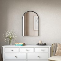 Arched Black Wall Mirror - 50 x 75mm - Empire Arched Black Wall Mirror - 50 x 75mm - Empire