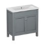 800mm Grey Freestanding Vanity Unit with Basin - Avebury