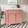 800mm Pink Freestanding Vanity Unit with Basin - Avebury