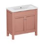 800mm Pink Freestanding Vanity Unit with Basin - Avebury