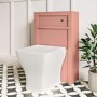 500mm Pink Back to Wall Unit with Square Toilet - Avebury
