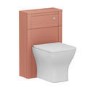 500mm Pink Back to Wall Unit with Square Toilet - Avebury