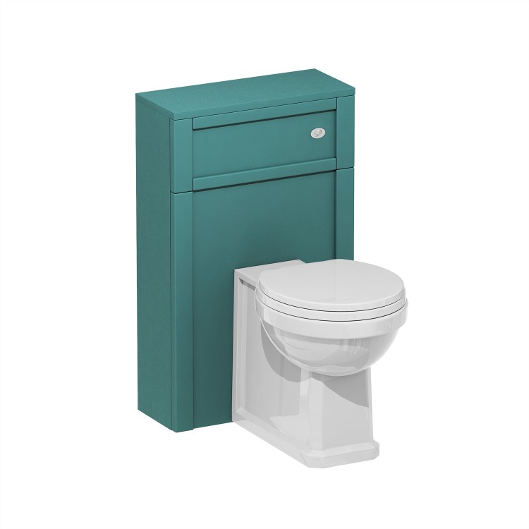 500mm Green Back to Wall Unit with Traditional Toilet - Avebury