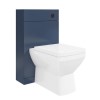 500mm Blue Back to Wall Unit with Black Flush and Tabor Toilet - Ashford