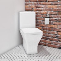 Close Coupled Corner Cloakroom Toilet with Soft Close Seat - Austin