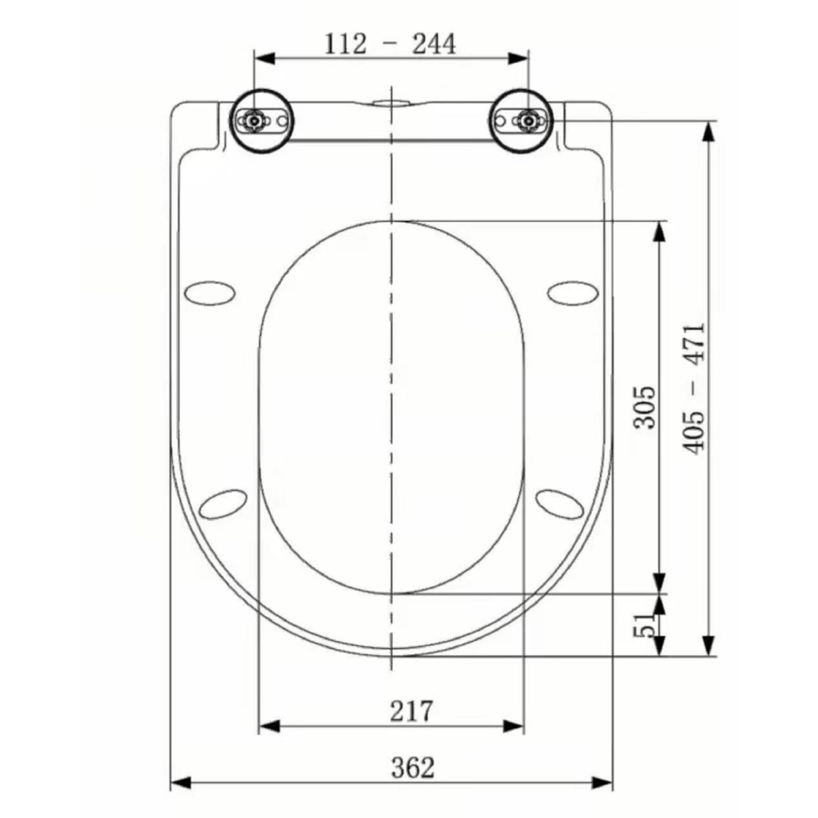 Close Coupled Toilet with Soft Close Wrap Seat - Pendle